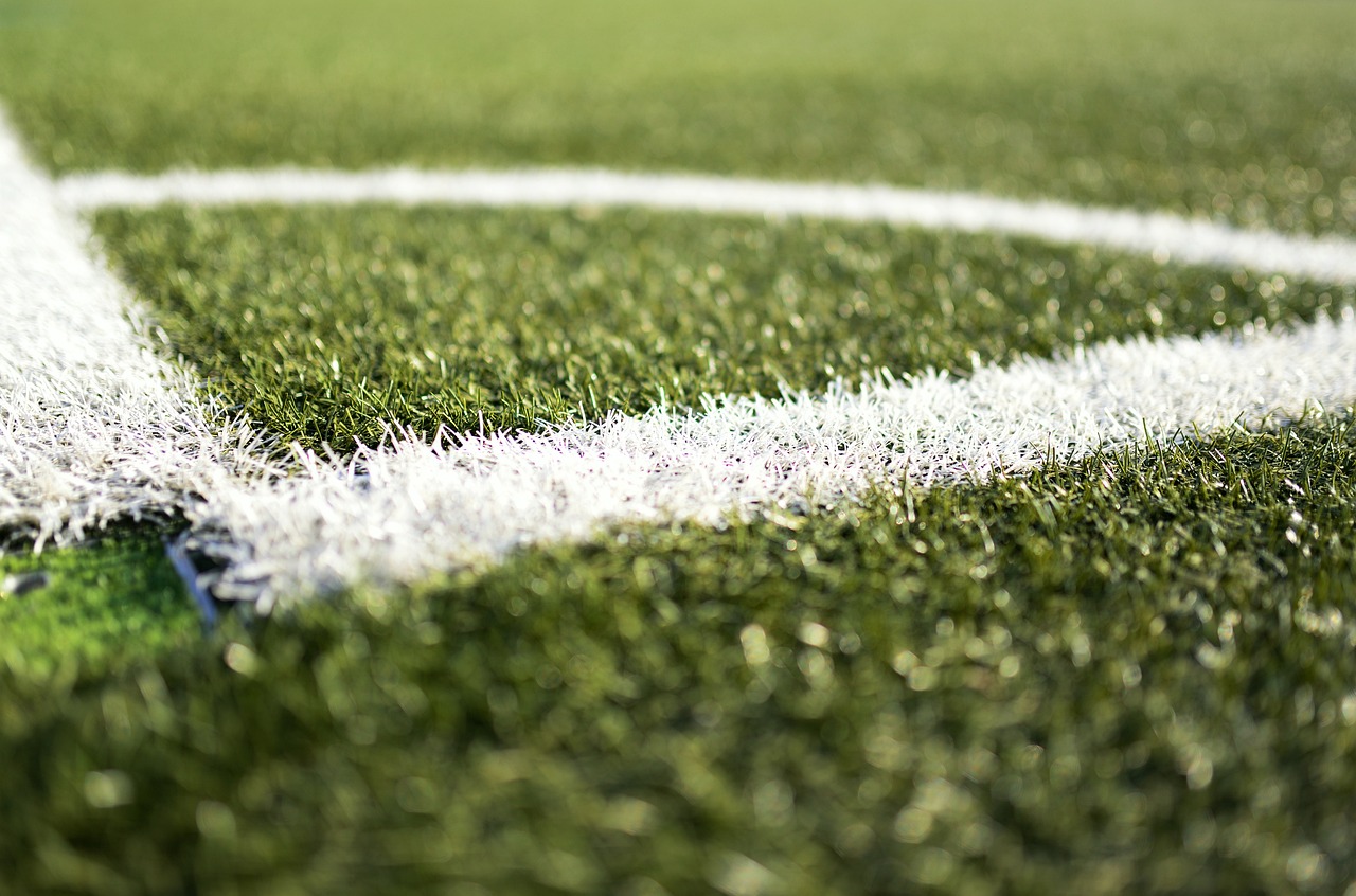 Picture of a football pitch from the corner flag